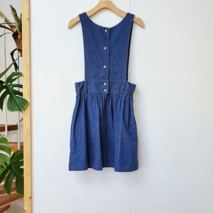 Vintage Denim Skirt Overall